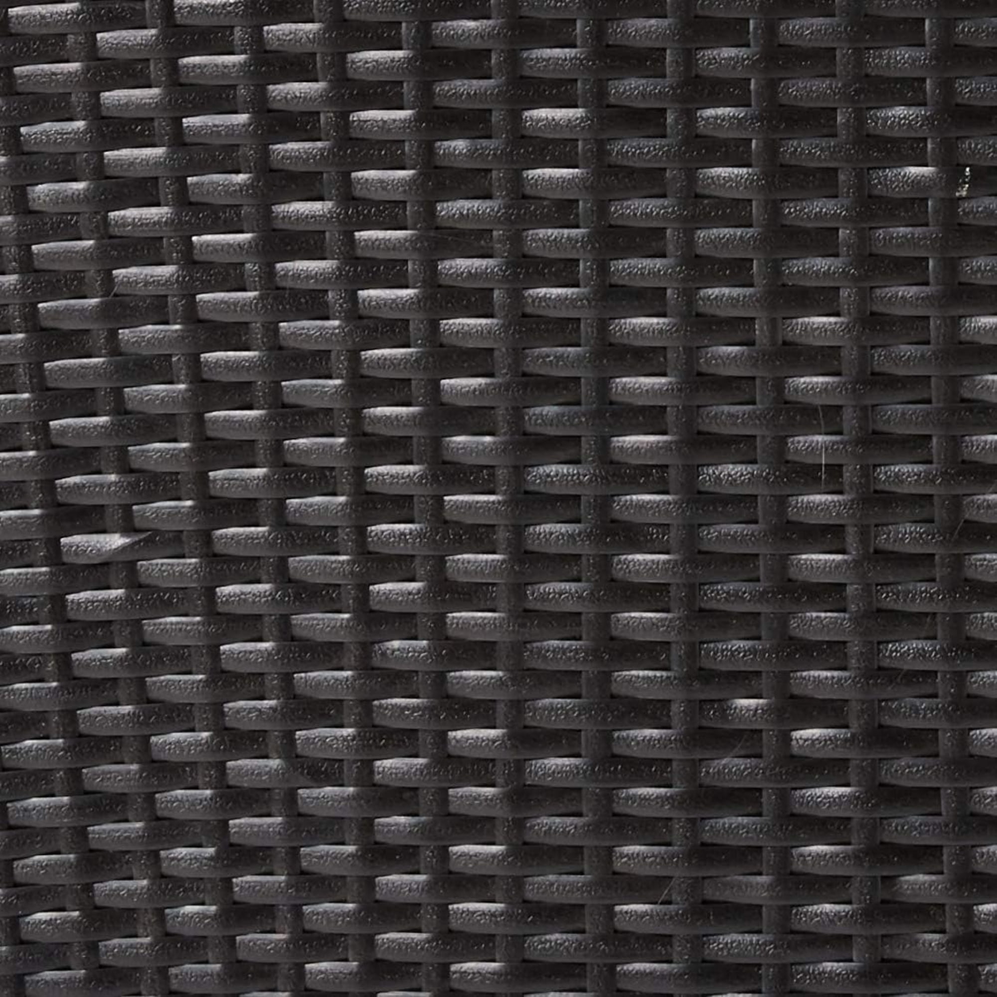 DMC Products Indoor/Outdoor Tall Round Woven Resin Wicker Vista Planter, Black, 40"