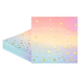 thumbnail image 1 of Uxcell 50Pack Five Star Cocktail Paper Napkins for Parties and Events[Multicolor], 1 of 6
