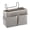 grey, variant on Bedside Caddy Bedside Hanging Storage Basket Multi-Function Organizer Caddygrey