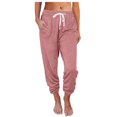 thumbnail image 3 of Frostluinai Womens Joggers with Pockets Drawstring Sweatpants Women for Lounging Jogging Workout and Gym Solid Sweat Pants, 3 of 8