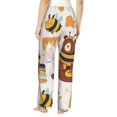thumbnail image 3 of Bingfone Pajamas For Women,Cute Bee Honey Jar Hive Bear Pajama Pants With Pockets-Small, 3 of 9