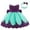 Green, variant on Odeerbi Girls Birthday Party Dresseseses Toddler Net Yarn Embroidery Rhinestone Bowknot Gown Long Dresses Headband Suit Purple
