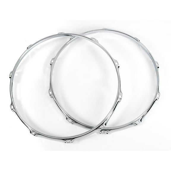 DW 10 Lug True Hoop Batter and Snare Side Pair 14 in. Chrome