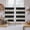 Black, variant on Black White Striped Kitchen Curtain for Berdoom Living Room Cafe 54 Inch Length, Farmhouse Vintage Shabby Chic Wood Grain Tiers Curtains Light Filtering Drapes Window Treatment 2 Panels 52"Wx54"L