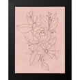 thumbnail image 2 of Vess, June Erica 12x14 Black Modern Framed Museum Art Print Titled - Rosetone Blossoms II, 2 of 5