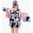 thumbnail image 2 of OTANJOU 3Pcs Camo Bookbags,  Large Capacity Waterproof Backpack for Teens Casual Travel Daypack,Black, 2 of 8