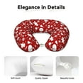 thumbnail image 4 of KLL Red Christmas Cheer. Pattern Memory Foam Cervical Neck Pillow Versatile U-Shaped Pillows for Home/Office/Camping/Travelling/Soft Washable Cover, 4 of 8
