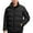 Black, variant on Winter Jackets for Men with Zip Pockets Windbreaker Work Men's Coat No Hood Solid Color Warm Casual Plus Size Coats for Men