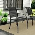 thumbnail image 1 of Mainstays Steel Outdoor Stacking Chair, Black, 1 of 10