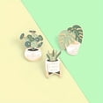 thumbnail image 3 of 3pcs Cute Cartoon Potted Plant Brooch - Fun Clothing and Bag Accessory, 3 of 5