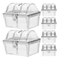 thumbnail image 3 of Elegant Silver Plastic Treasure Chest Candy Boxes for Home Use with Moderate Capacity 6pcs, 3 of 5
