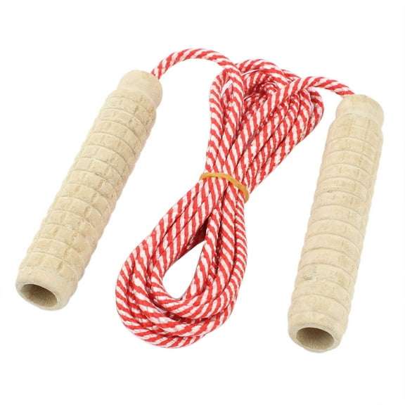 Unique Bargains 6.5 Ft Plastic Anti-slip Handles  Jump Rope Skipping Rope