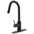 thumbnail image 3 of Ultra Faucets UF14907 Matte Black Euro Collection Single-Handle Kitchen Faucet With Pull-Down Spray, 3 of 4