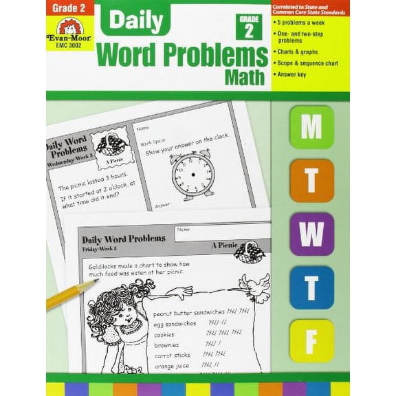 Pre-Owned Daily Word Problems Grade 2 (Paperback) 1557998140 9781557998149