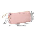 thumbnail image 3 of Gosuguu Cloth Pencil Pouch Makeup Brush Bag Portable Travel Organizer Case, 3 of 7