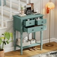 thumbnail image 2 of Console Table with 3 Drawers,Narrow Sofa Table with Storage Shelf,Entryway Table for Hallway,Living Room,Light Blue, 2 of 7