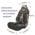 thumbnail image 3 of Wukai Vintage Ram Pilot Full Set Car Seat Covers with Soft Padding Universal Auto Front Seats Protector and Cushion Mat, 3 of 5