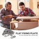 thumbnail image 4 of Stainless Steel Flat Bracket Straight Fixing Plates 40mm 20pcs, 4 of 5
