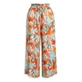 thumbnail image 5 of Iyufng Tropical Printed Wide Leg Pants for Women, High Waisted Drawstring Relaxed Fit Beach Pants with Side Pockets, 5 of 5