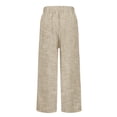 thumbnail image 7 of Hearthz Striped Cotton Linen Pants Women High Waisted Wide Leg Crop Pants for Women Flowy Baggy Womens Pants Trendy Khaki S, 7 of 7