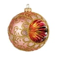 thumbnail image 3 of STPgoods Vintage Lanterns Glass Christmas Ball Ornament Set 2 Pcs 3.94" Hand-Painted Christmas Tree Ornaments Christmas Tree Hanging Decoration, Blue Pink, 3 of 3