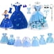 thumbnail image 2 of Disney Girl Cenicienta Cosplay disfraz vestir ropa niñas fiesta de Navidad vestidos de princesa niños cumpleaños boda vestido de baile 3T (etiqueta 110) Gao Jinjia LED, 2 of 2