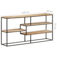 thumbnail image 4 of vidaXL Sideboard 150x30x75 cm Rough Mango Wood, 4 of 4