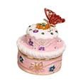 thumbnail image 4 of Dualoai Cake Figurine Ornament Decorative with Lid Jewelry Box for Necklace Daughter Pink, 4 of 9