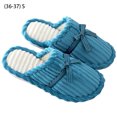 thumbnail image 1 of Pantuflas cálidas Zapatos de piso antideslizantes de terciopelo de coral suave para interiores para parejas, mujeres, hombres, 36-37S, azul Inevent AP000900-04, 1 of 6