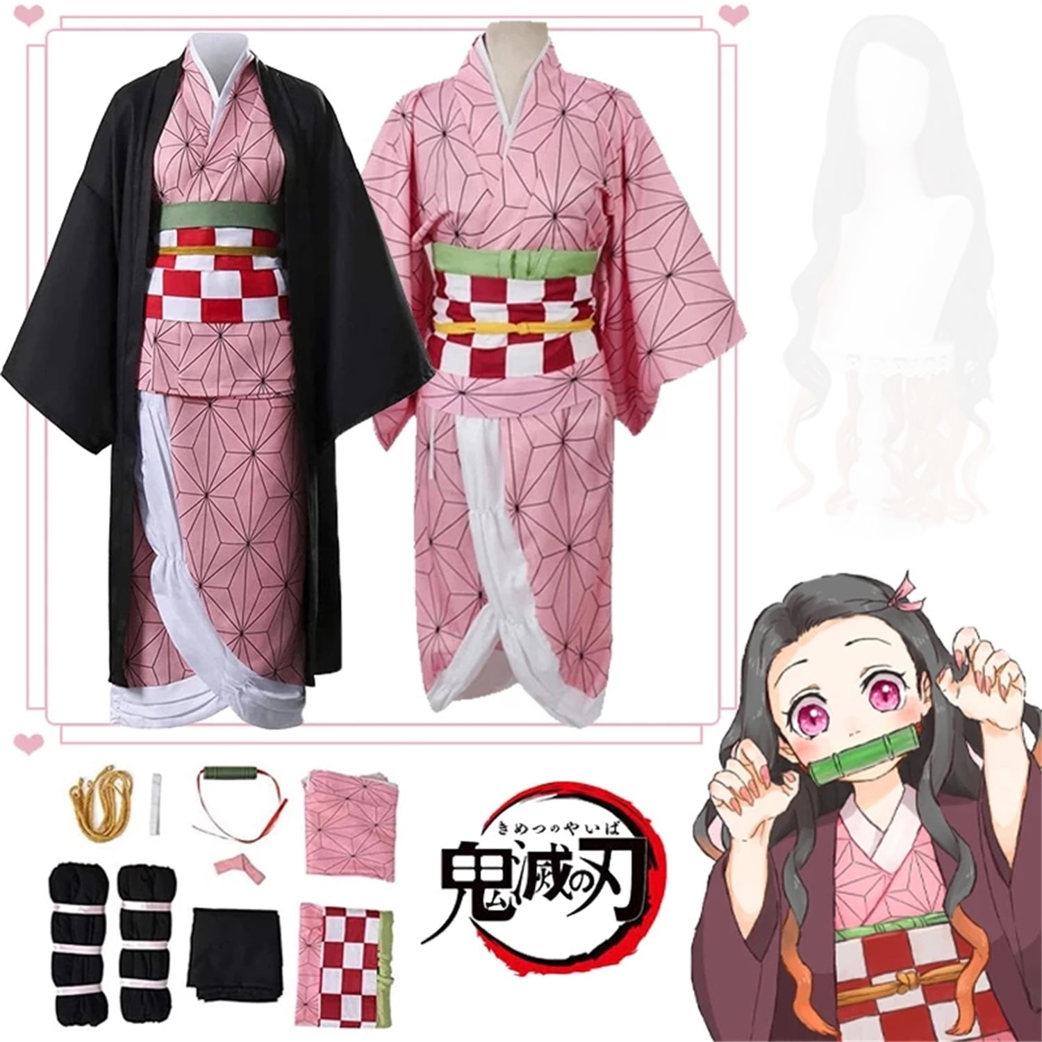 Anime Demon Slayer Kamado Nezuko Cosplay Costume Kamado Nezuko Kimetsu