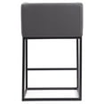 thumbnail image 5 of Manhattan Comfort Embassy 25" Faux Leather Counter Stool in Gray, 5 of 5