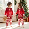thumbnail image 6 of Family Matching Christmas Pajamas Christmas Tree Print Long Sleeve Tops Long Pants Sleepwear, 6 of 8