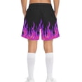 thumbnail image 6 of ITSAME Kids Boys Swim Bottoms, Quick-Dry Elastic Waist with Pocket Casual Fashionable Holiday Beach Shorts Purple 4-5T, 6 of 8