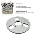 thumbnail image 4 of Recording Tape Reel, 1/4 10 Inch Empty Tape Reel, Aluminum Alloy Opening Machine Parts For Nab Reel To Reel Tape Recorder, For 1/4 Tape With 10 Inch Diamete, 4 of 8