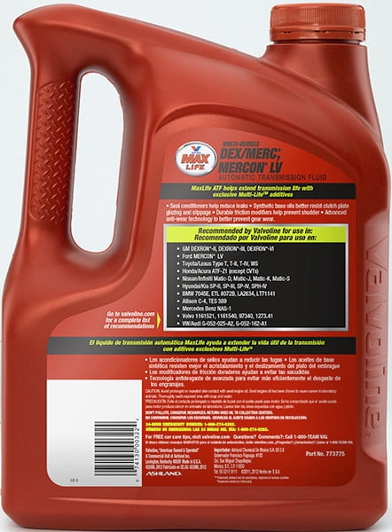 Valvoline Maxlife Atf Compatibility Chart