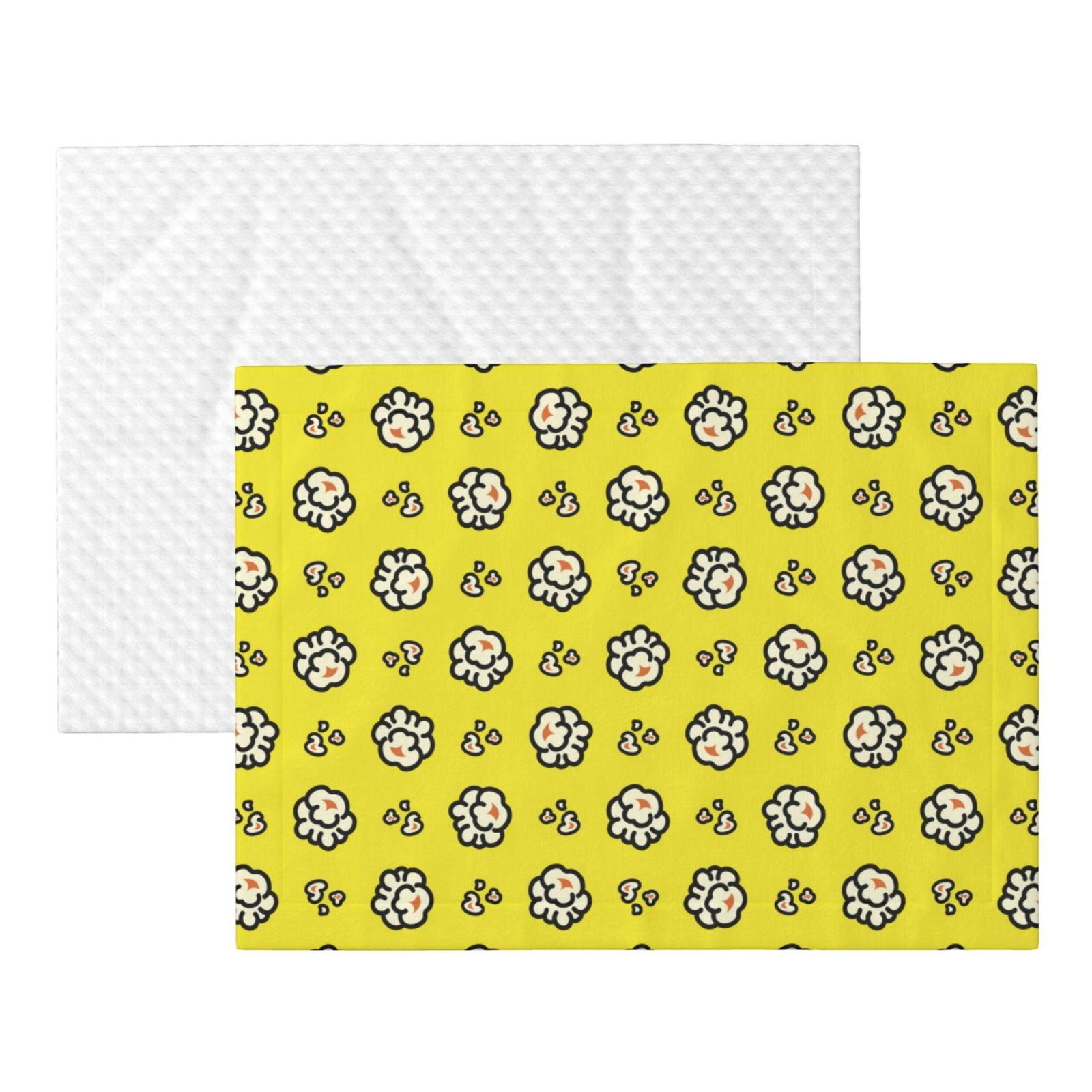 Naloa White Popcorn Dog Blanket, 3 Sizes Cat Blanket for Indoor Cats Large Medium Small Dog Gifts-