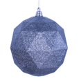 thumbnail image 1 of 8 in. Pewter Glitter Geometric Christmas Ornament Ball, 1 of 1