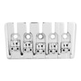 thumbnail image 2 of 5 String Electric Bass Guitar Saddle Set with 5 Screws Wrench Repair Parts, 2 of 12