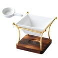 thumbnail image 4 of VORCOOL 1 Set Wax Melts Burner Ceramic with Tealight Candle Holder for Yoga Room, 4 of 7