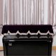 thumbnail image 4 of 88 Key Piano Half Covered Anti Dust Cover Flannelette Piano Cover Fine Frill Edge (Purple), 4 of 4