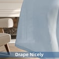 thumbnail image 4 of DriftAway Blue Linen Curtains 84 Inches Long for Living Room Thick Semi Sheer 2 Panels Farmhouse 3 Inch Rod Pocket Back Tab Boho Rustic Light Filtering Window Drapes for Bedroom Privacy Assured, 4 of 8