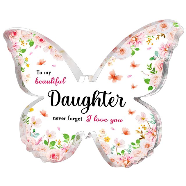LCXmlly Smooth Fade Resistant Keepsake Crystal Clear Acrylic Keepsake Plaque Long Lasting Color Printing Heartfelt Mother's Day Gift