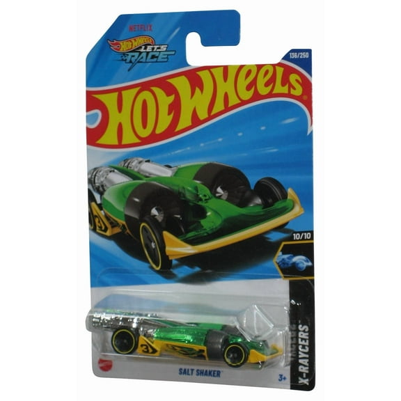 Hot Wheels Let's Race X-Raycers 10/10 (2024) Green Salt Shaker Toy Car 136/250