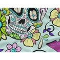 thumbnail image 5 of oneOone Rayon Mint Fabric Floral & Skull Quilting Supplies Print Sewing Fabric By The Yard 56 Inch Wide, 5 of 6