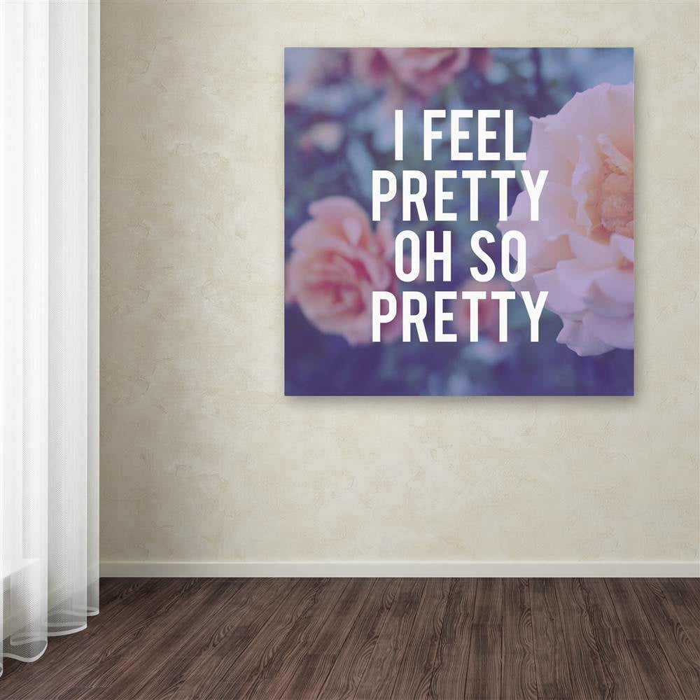 Trademark Fine Art "So Pretty" Canvas Art by Leah Flores
