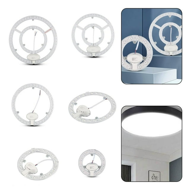 12W-72W 2835 Smd LED Ceiling Light Fixtures Replacement Panel Retrofit Board Light Bulb Replace Incandescent Fluorescent Bulb Round Tube
