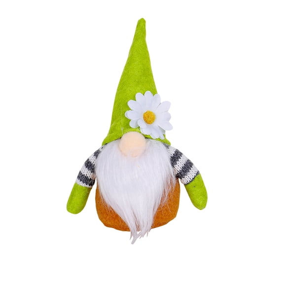 Cute Flower Decor Gnome Plush Ornament, Dwarf Stuffed Doll Figurine, Gnome Plushie Decoration For Home/Office