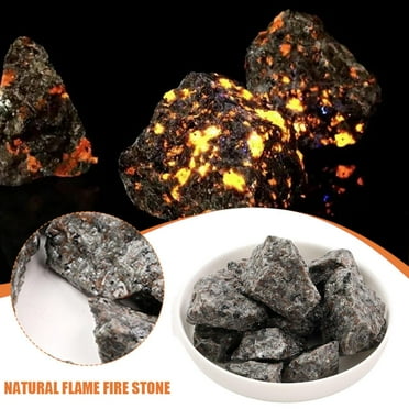 Clerance! Rough Natural Flame Fire Stone Mineral Crystal Rock Decorative Ornaments
