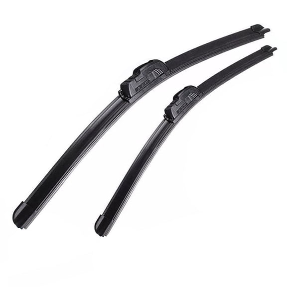 22" Windshield Wipers (Pack Of 2), J-Hook Bracketless, Premium Hybrid silicone, Automotive Replacement Windshield Wiper Blades
