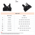 thumbnail image 5 of BIMEI Women's Mastectomy Zip Front Sports Bra Plus Size Yoga Wireless Post-Surgery Bra Black S, 5 of 5